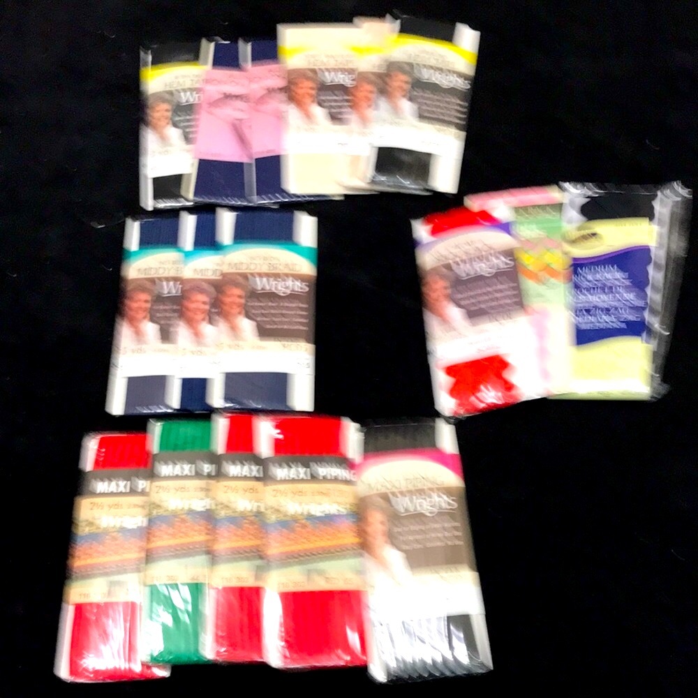 Assorted MAXI PIPING, HEM TAPE, RICK RACK, BIAS TAPE Collection - Picture 2 of 6